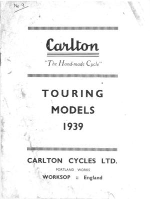 Raleigh Carlton 1939 TouringCatalog