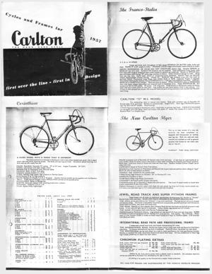 Raleigh Carlton 1957 Pamphlet PartialFragment