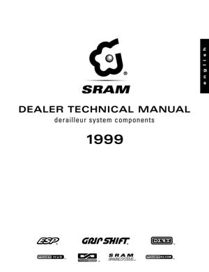 SRAM - Dealer Technical Manual 1999 derailleur system components