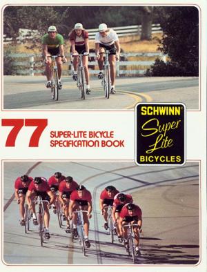 Schwinn 1977 Super-Lite Bicycle Specification Book