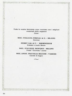 Legnano 1924 Catalog