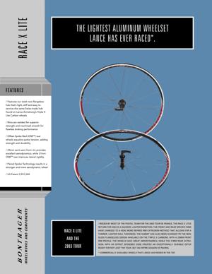 Bontrager 2003 Race X Lite Tech Sheet
