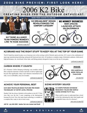 K2 Bike 2006 Consumer Catalog