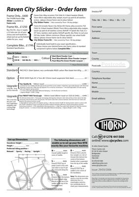 Thorn c2006 Raven City Slicker Spec Sheet