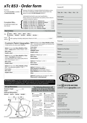 Thorn c2006 XTC 853 Spec Sheet