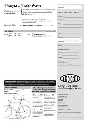 Thorn c2007 Sherpa Spec Sheet