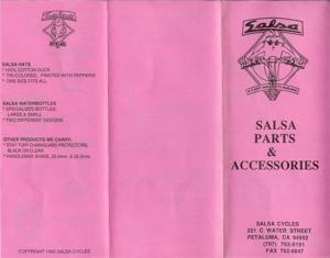 Salsa 1990 Parts and Accessories Flyer