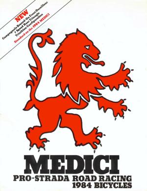 Medici 1984 Pro-Strada Road Racing Catalog